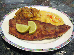 Zander auf Bratkartoffeln